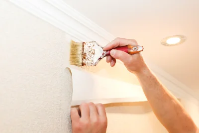 Pose de papier peint à Genté — revêtements muraux et toiles de verre